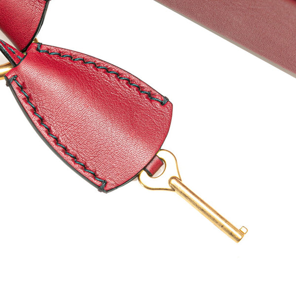 ディオール アディクト スモールボックス 斜め掛け ショルダーバッグ レッド レザー レディース Dior 【中古】