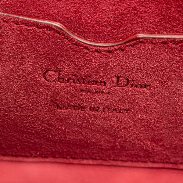 ディオール アディクト スモールボックス 斜め掛け ショルダーバッグ レッド レザー レディース Dior 【中古】