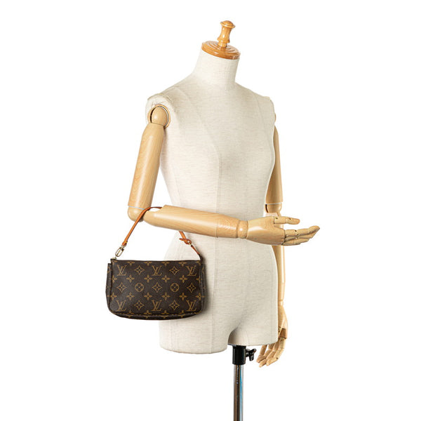 ルイ ヴィトン モノグラム ポシェット アクセソワール ショルダーバッグ M51980 ブラウン PVC レザー レディース LOUIS VUITTON 【中古】