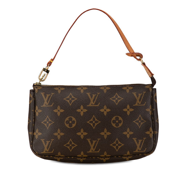 ルイ ヴィトン モノグラム ポシェット アクセソワール ショルダーバッグ M51980 ブラウン PVC レザー レディース LOUIS VUITTON 【中古】