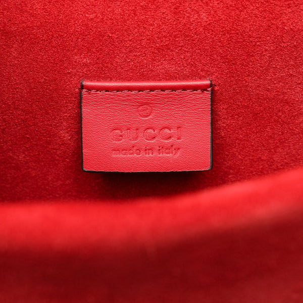 グッチ GGスプリーム デュオニュソス チェーン ショルダーバッグ 421970 ベージュ レッド PVC スウェード レディース GUCCI 【中古】