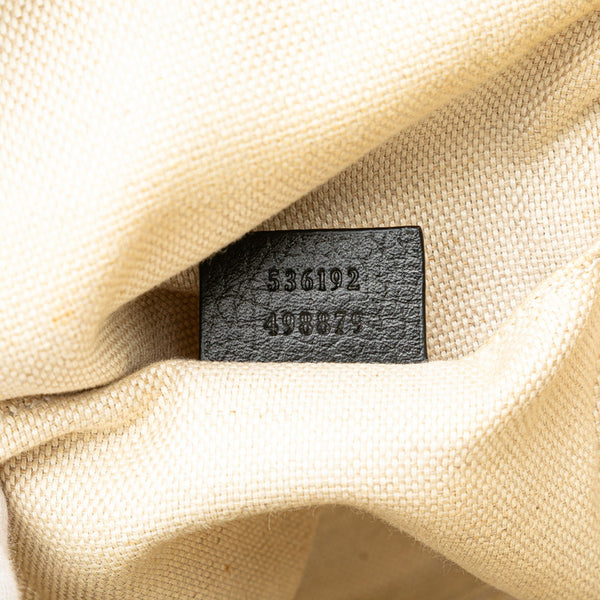 グッチ インターロッキングG ソーホー リュック バックパック 536192 ブラック レザー レディース GUCCI 【中古】