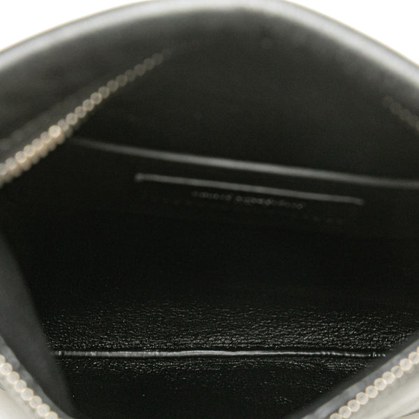 サンローラン ロゴ ショルダーバッグ 581697 ブラック レザー レディース SAINT LAURENT 【中古】