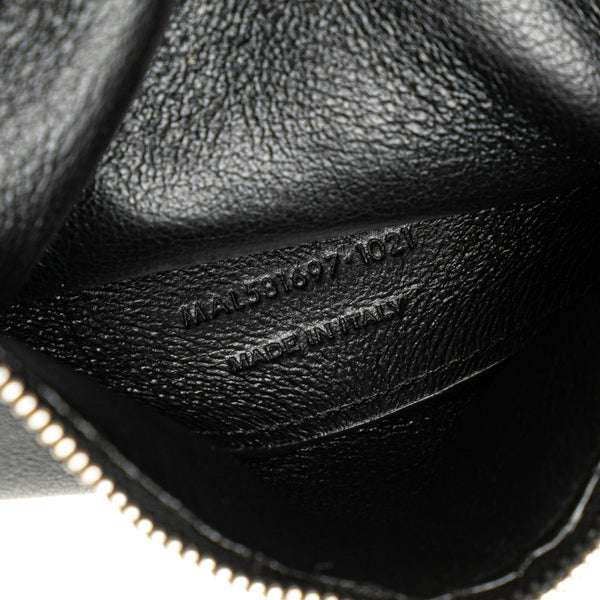 サンローラン ロゴ ショルダーバッグ 581697 ブラック レザー レディース SAINT LAURENT 【中古】