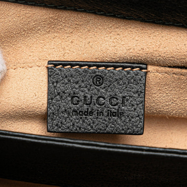 グッチ オフィディア シェリーライン チェーン 斜め掛け ショルダーバッグ 503877 ブラック レザー レディース GUCCI 【中古】