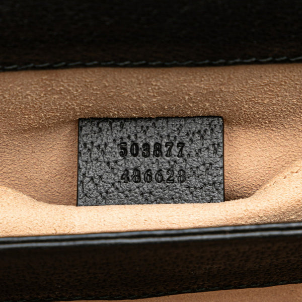 グッチ オフィディア シェリーライン チェーン 斜め掛け ショルダーバッグ 503877 ブラック レザー レディース GUCCI 【中古】