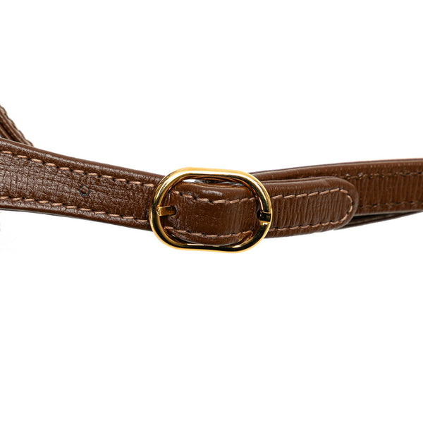 グッチ オフィディア GGスプリーム ジャッキー 1961 ハンドバッグ ショルダーバッグ 2WAY 637092 ベージュ ブラウン PVC レザー レディース GUCCI 【中古】