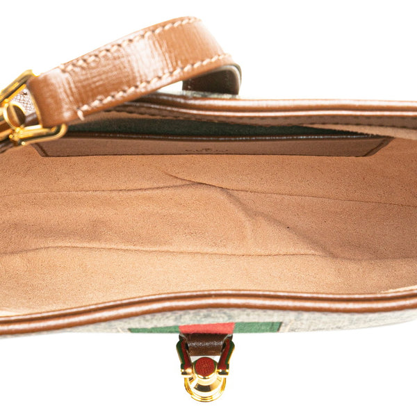 グッチ オフィディア GGスプリーム ジャッキー 1961 ハンドバッグ ショルダーバッグ 2WAY 637092 ベージュ ブラウン PVC レザー レディース GUCCI 【中古】