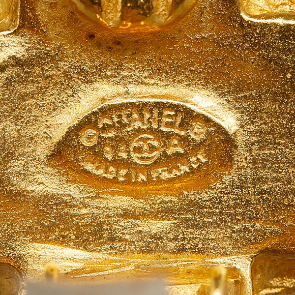 シャネル ヴィンテージ ココマーク クロス イヤリング ゴールド メッキ レディース CHANEL 【中古】