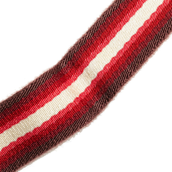 グッチ GGキャンバス シェリーライン 斜め掛け ショルダーバッグ 189749 ベージュ レッド キャンバス レザー レディース GUCCI 【中古】