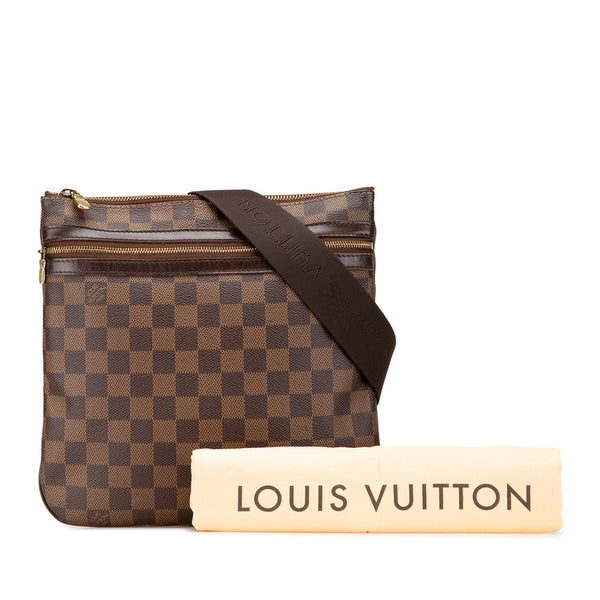 ルイ ヴィトン ダミエ ポシェット ボスフォール 斜め掛け ショルダーバッグ N51111 ブラウン PVC レザー レディース LOUIS VUITTON 【中古】