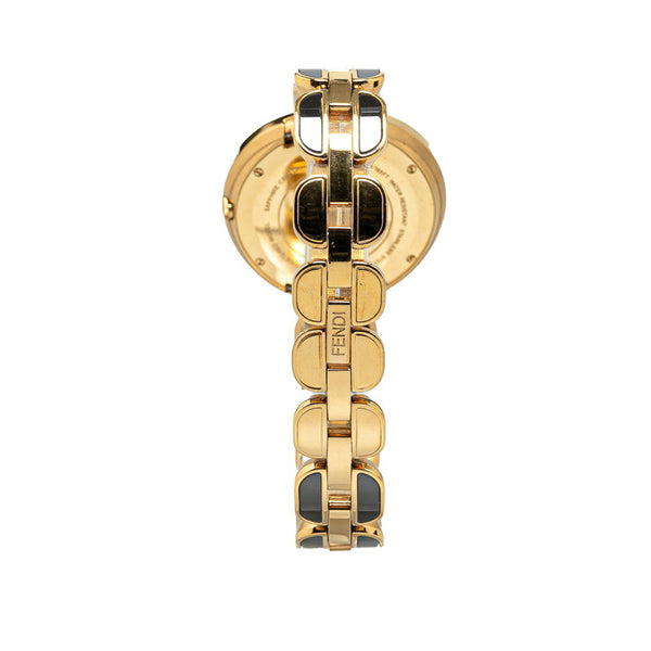 フェンディ マイウェイ 腕時計 35000M クオーツ ブラック文字盤 ステンレススチール レディース FENDI 【中古】