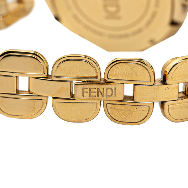 フェンディ マイウェイ 腕時計 35000M クオーツ ブラック文字盤 ステンレススチール レディース FENDI 【中古】