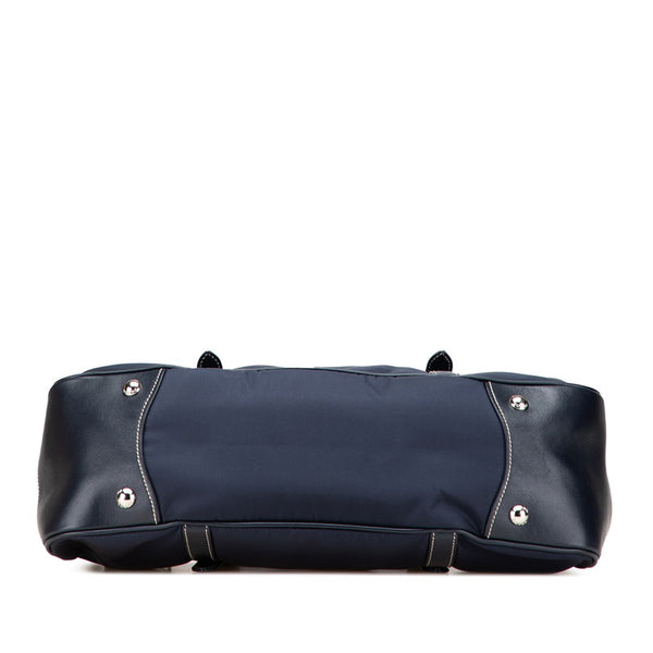 プラダ ハンドバッグ ショルダーバッグ 2WAY ネイビー ナイロン レザー レディース PRADA 【中古】