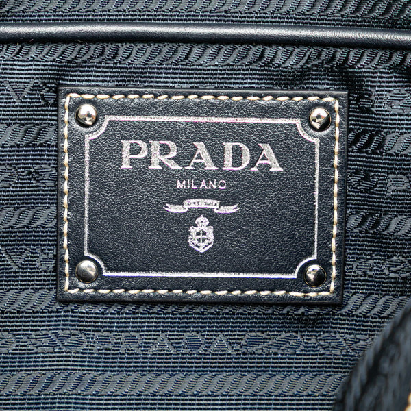 プラダ ハンドバッグ ショルダーバッグ 2WAY ネイビー ナイロン レザー レディース PRADA 【中古】