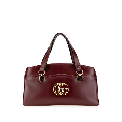 グッチ GGマーモント アリー ハンドバッグ ワンショルダーバッグ 550130 ワインレッド レザー レディース GUCCI 【中古】