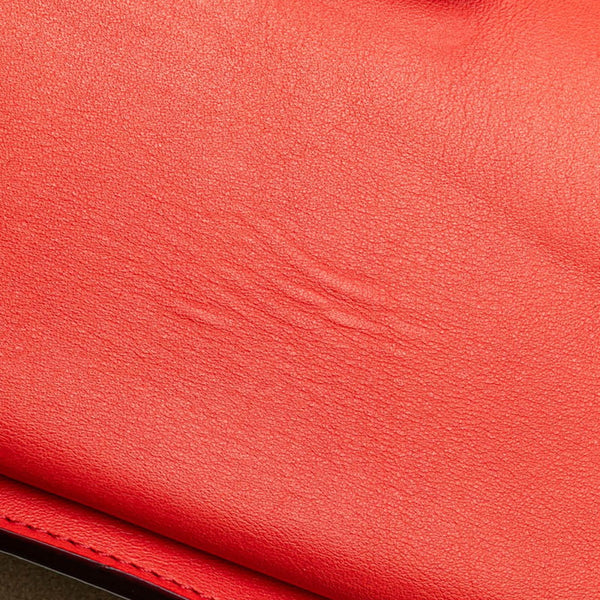 クロエ 斜め掛け ショルダーバッグ レッド レザー スウェード レディース Chloe 【中古】