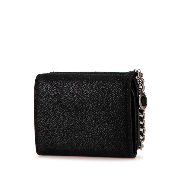 ステラマッカートニー ファラベラ タイニー 二つ折り財布 コンパクトウォレット ブラック ポリエステル レディース Stella McCartney 【中古】