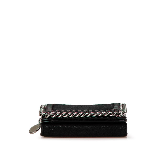 ステラマッカートニー ファラベラ タイニー 二つ折り財布 コンパクトウォレット ブラック ポリエステル レディース Stella McCartney 【中古】