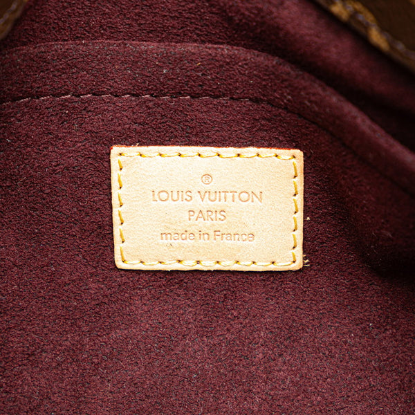 ルイ ヴィトン モノグラム モンテーニュMM ハンドバッグ M41056 ブラウン PVC レザー レディース LOUIS VUITTON 【中古】