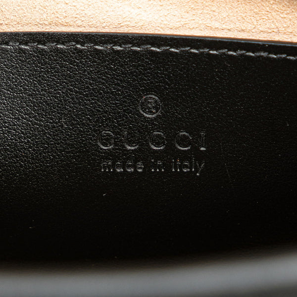 グッチ GGマーモント キルティング ミニ ハンドバッグ ショルダーバッグ 2WAY 696123 ブラック レザー レディース GUCCI 【中古】