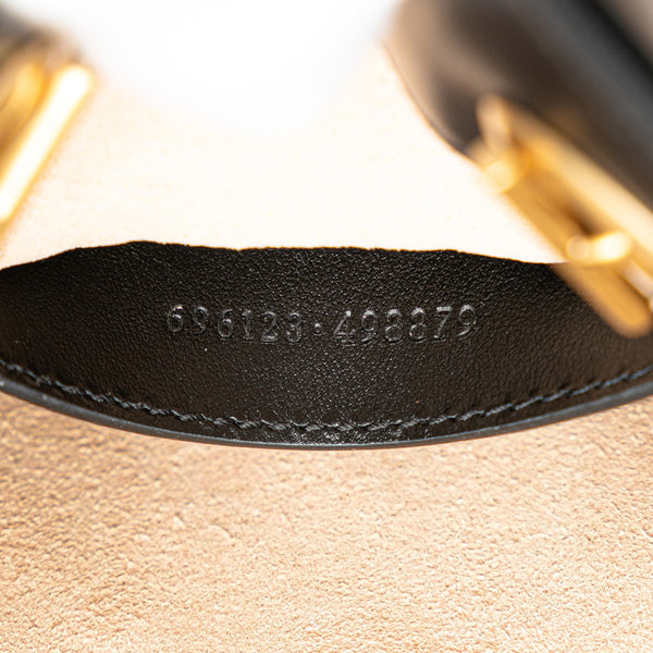グッチ GGマーモント キルティング ミニ ハンドバッグ ショルダーバッグ 2WAY 696123 ブラック レザー レディース GUCCI 【中古】