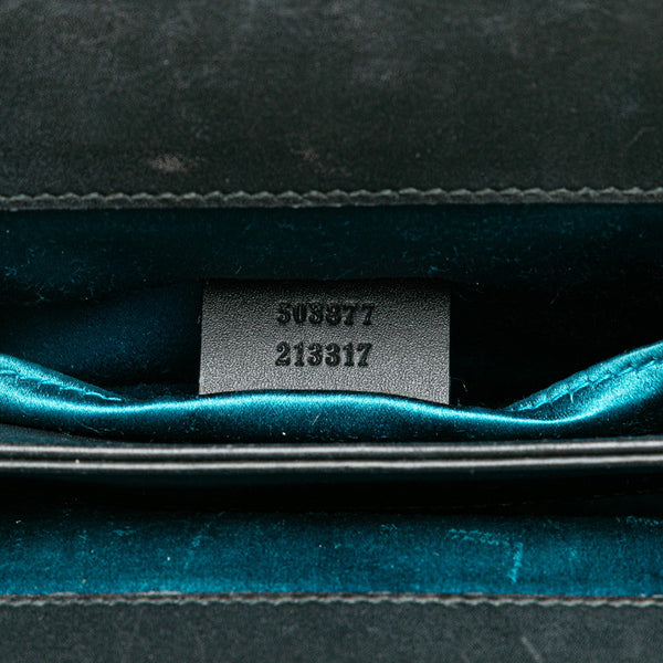 グッチ オフィディア シェリーライン チェーン 斜め掛け ショルダーバッグ 503877 レッド ブラック スウェード レザー レディース GUCCI 【中古】