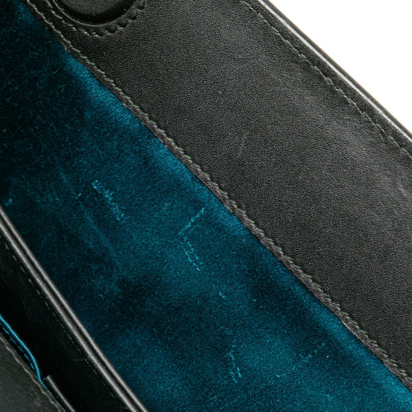 グッチ オフィディア シェリーライン チェーン 斜め掛け ショルダーバッグ 503877 レッド ブラック スウェード レザー レディース GUCCI 【中古】