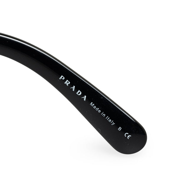 プラダ ミニマルバロック サングラス SPR27N-A ブラック ブラウン プラスチック レディース PRADA 【中古】