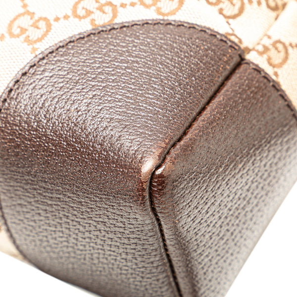 グッチ GGキャンバス 斜め掛け ショルダーバッグ 114273 ブラウン キャンバス レザー レディース GUCCI 【中古】