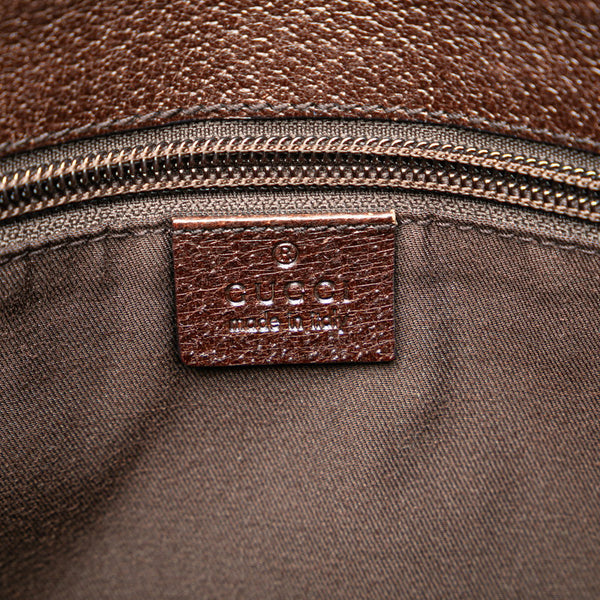 グッチ GGキャンバス 斜め掛け ショルダーバッグ 114273 ブラウン キャンバス レザー レディース GUCCI 【中古】