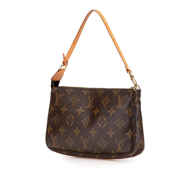 ルイ ヴィトン モノグラム ポシェット アクセソワール ショルダーバッグ M51980 ブラウン PVC レザー レディース LOUIS VUITTON 【中古】