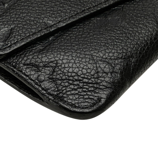 ルイ ヴィトン モノグラム アンプラント ポシェットクレ コインケース M60633 ノワール ブラック レザー レディース LOUIS VUITTON 【中古】