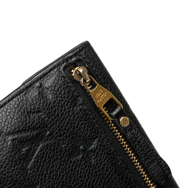 ルイ ヴィトン モノグラム アンプラント ポシェットクレ コインケース M60633 ノワール ブラック レザー レディース LOUIS VUITTON 【中古】