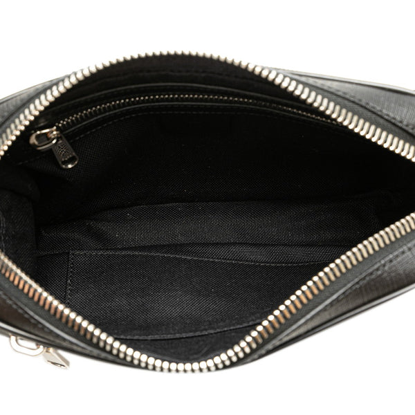 グッチ GGスプリーム ボディバッグ ウエストバッグ 474293 ブラック PVC レザー レディース GUCCI 【中古】