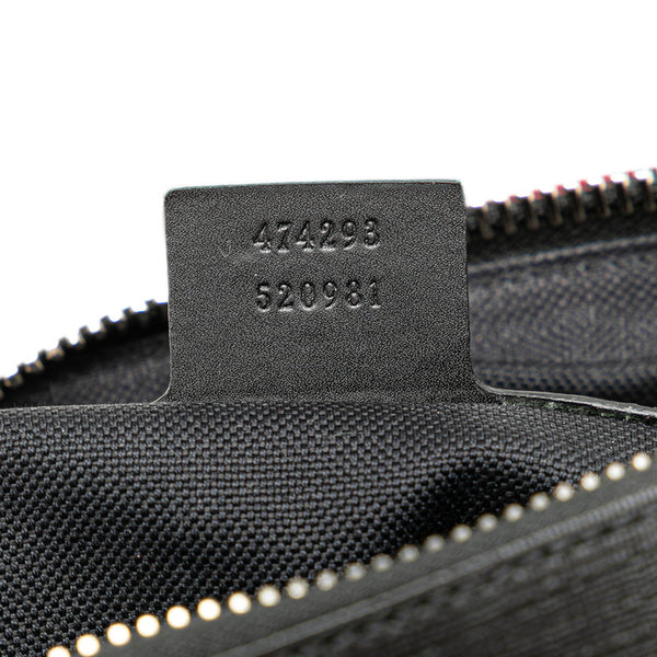 グッチ GGスプリーム ボディバッグ ウエストバッグ 474293 ブラック PVC レザー レディース GUCCI 【中古】