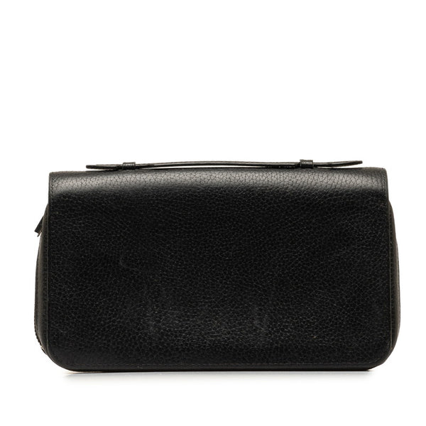 ルイ ヴィトン ジッピーXL ラウンドファスナー 長財布 M62465 ブラック ノワール トリヨンレザー メンズ LOUIS VUITTON 【中古】