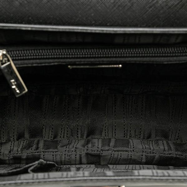 サルヴァトーレフェラガモ ガンチーニ ハンドバッグ ショルダーバッグ 2WAY ブラック シルバー レザー レディース Salvatore Ferragamo 【中古】