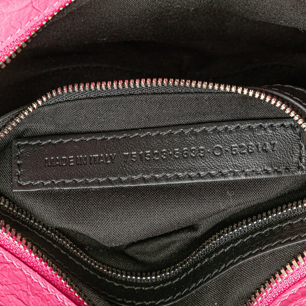 バレンシアガ ネオ カゴール スモール ハンドバッグ ショルダーバッグ 2WAY 751523 ピンク レザー レディース BALENCIAGA 【中古】