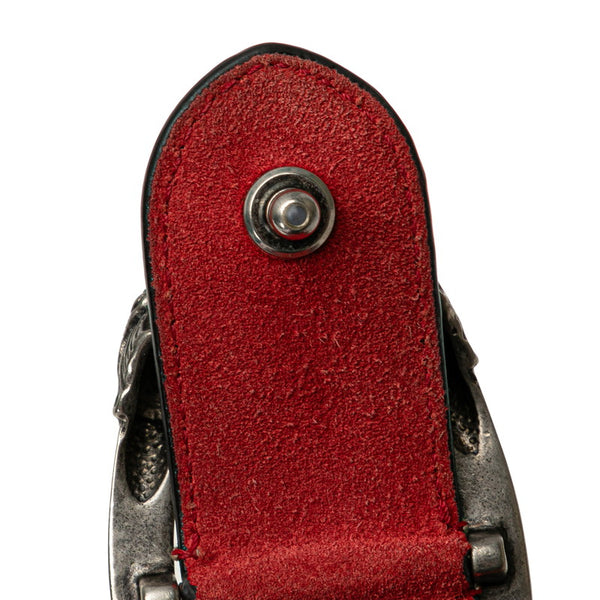 グッチ GGスプリーム ディオニュソス チェーン ショルダーバッグ  421970 ベージュ レッド PVC スウェード レディース GUCCI 【中古】