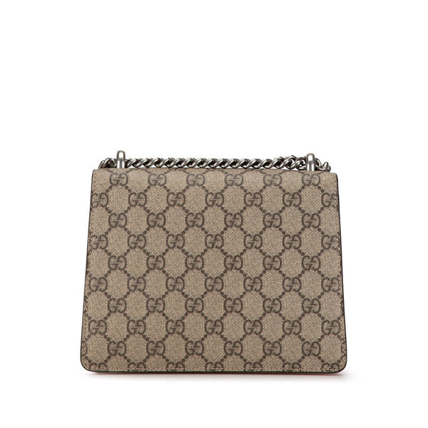 グッチ GGスプリーム ディオニュソス チェーン ショルダーバッグ  421970 ベージュ レッド PVC スウェード レディース GUCCI 【中古】