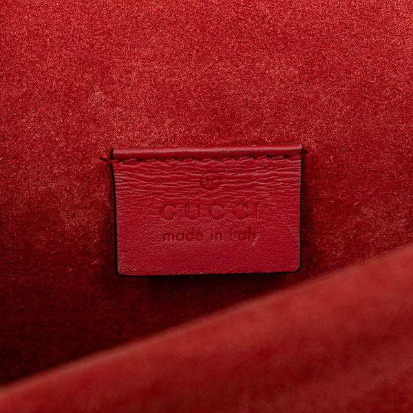 グッチ GGスプリーム ディオニュソス チェーン ショルダーバッグ  421970 ベージュ レッド PVC スウェード レディース GUCCI 【中古】