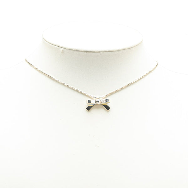 グッチ リボンモチーフ ネックレス SV925 シルバー レディース GUCCI 【中古】