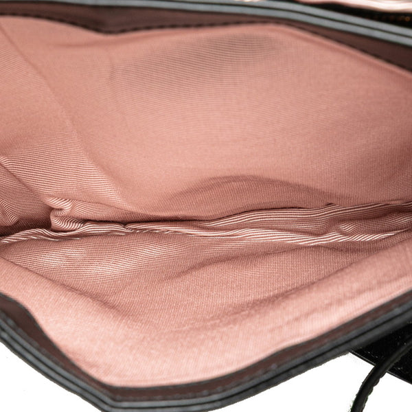 グッチ GGマーモント アリー 斜め掛け ショルダーバッグ 550126 ブラック スウェード レディース GUCCI 【中古】