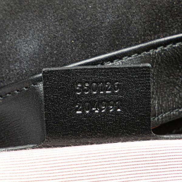 グッチ GGマーモント アリー 斜め掛け ショルダーバッグ 550126 ブラック スウェード レディース GUCCI 【中古】