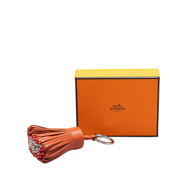 エルメス カルメン キーホルダー バッグチャーム カーネリアン ローズテキサス グリシーヌ アニョーミロ レディース HERMES 【中古】