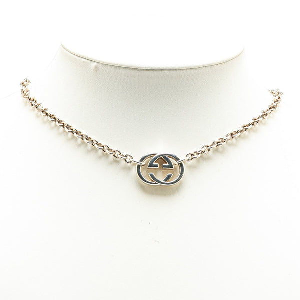 グッチ インターロッキングG ネックレス SV925 シルバー レディース GUCCI 【中古】