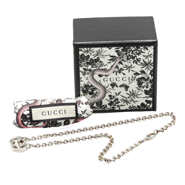 グッチ インターロッキングG ネックレス SV925 シルバー レディース GUCCI 【中古】