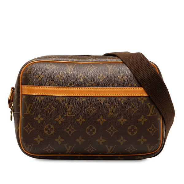 ルイ ヴィトン モノグラム  リポーターPM 斜め掛け ショルダーバッグ  M45254 ブラウン PVC レザー レディース LOUIS VUITTON 【中古】