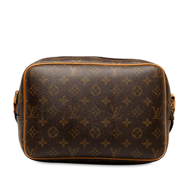 ルイ ヴィトン モノグラム  リポーターPM 斜め掛け ショルダーバッグ  M45254 ブラウン PVC レザー レディース LOUIS VUITTON 【中古】
